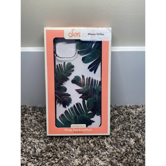 Sonix iPhone 14 Plus Phone Case Palm Leaves Bahama Clear Case - Picture 1 of 3